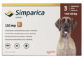 Simparica tableta 3 comp 120 mg 40 kgs a 60 kgs